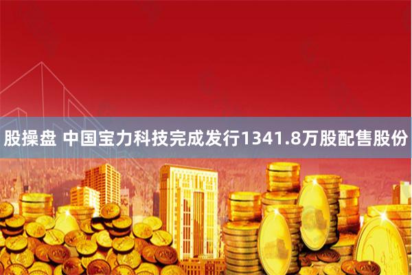 股操盘 中国宝力科技完成发行1341.8万股配售股份