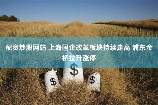 配资炒股网站 上海国企改革板块持续走高 浦东金桥拉升涨停